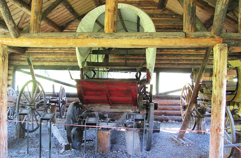 Red Covered Wagon