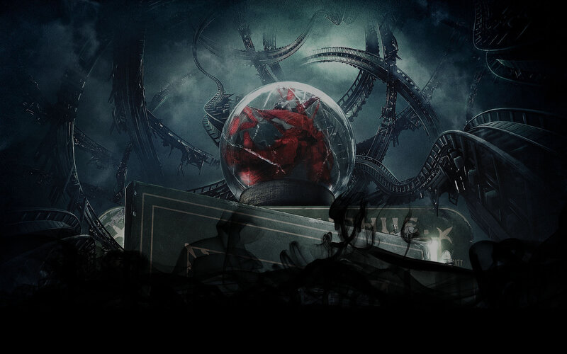 Red Creature in Glass Orb