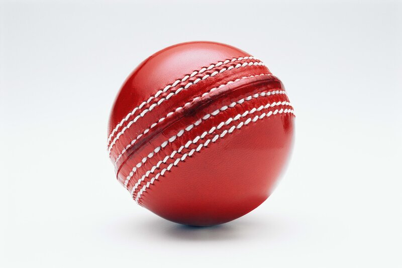red cricket ball
