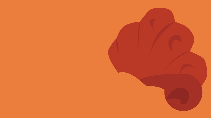 Red Croissant Shape