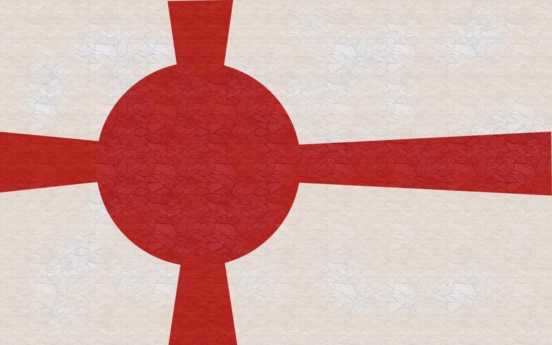 red cross on textured background