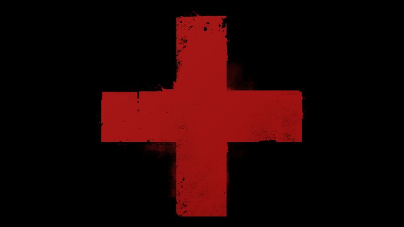Red Cross Symbol — Dramatic