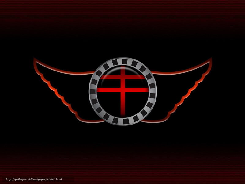 Red cross wings emblem