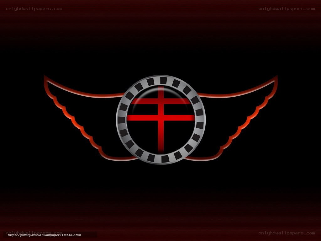 Red cross wings emblem