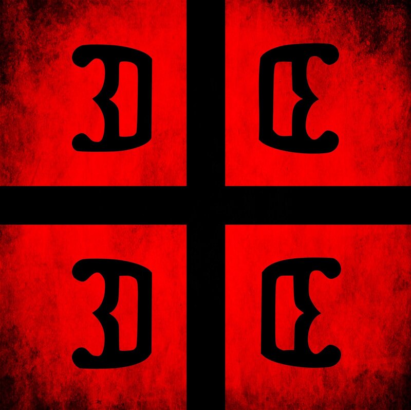 Red Cross with Letters