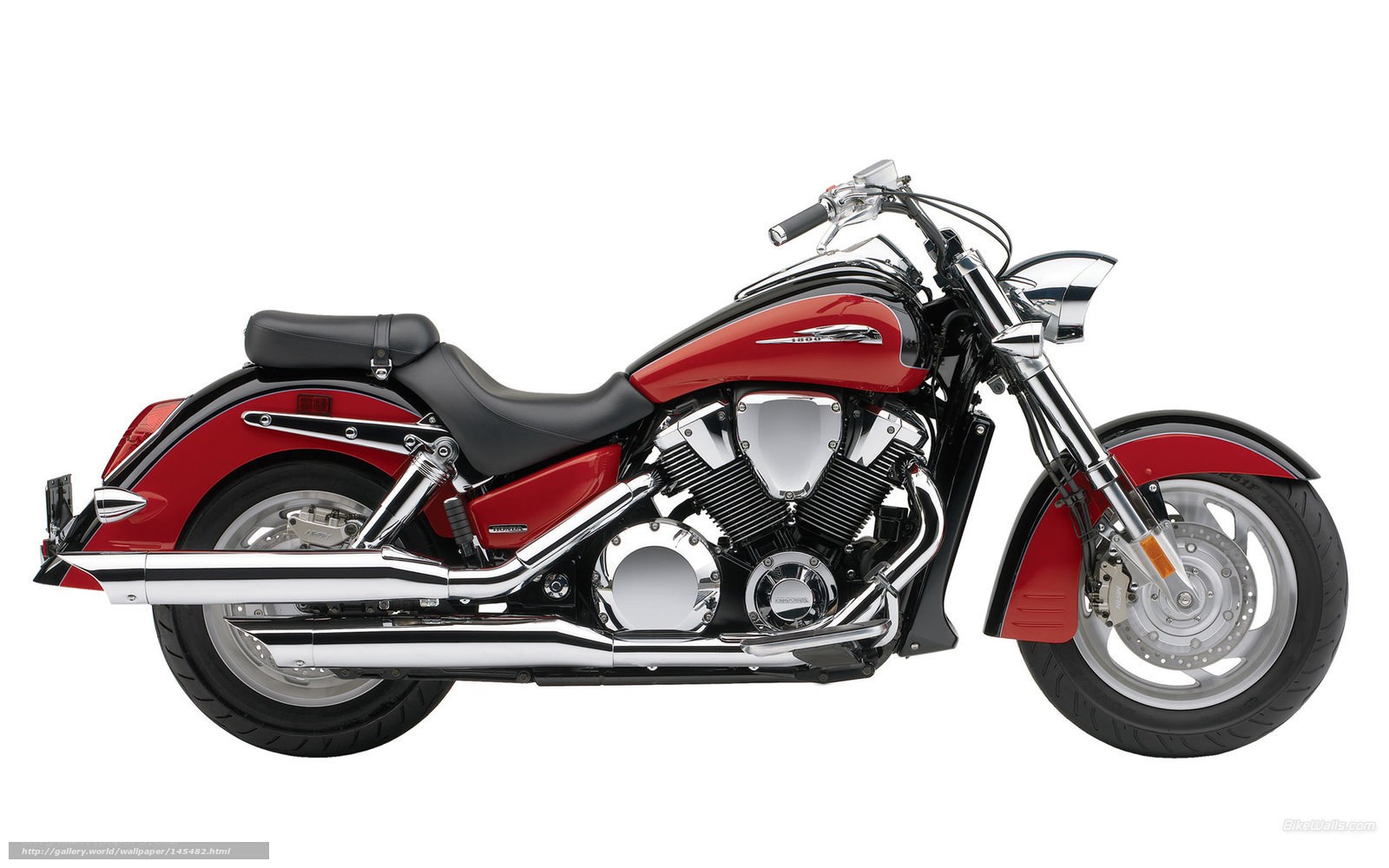 red cruiser motorcycle