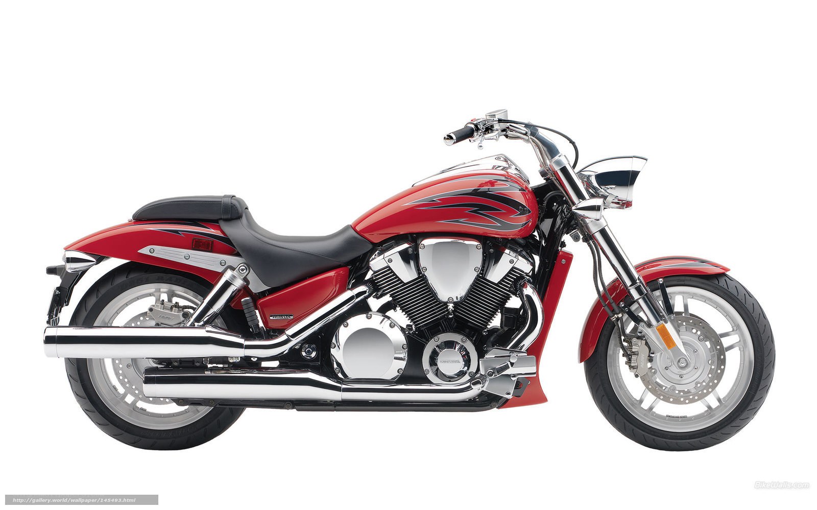 red cruiser motorcycle