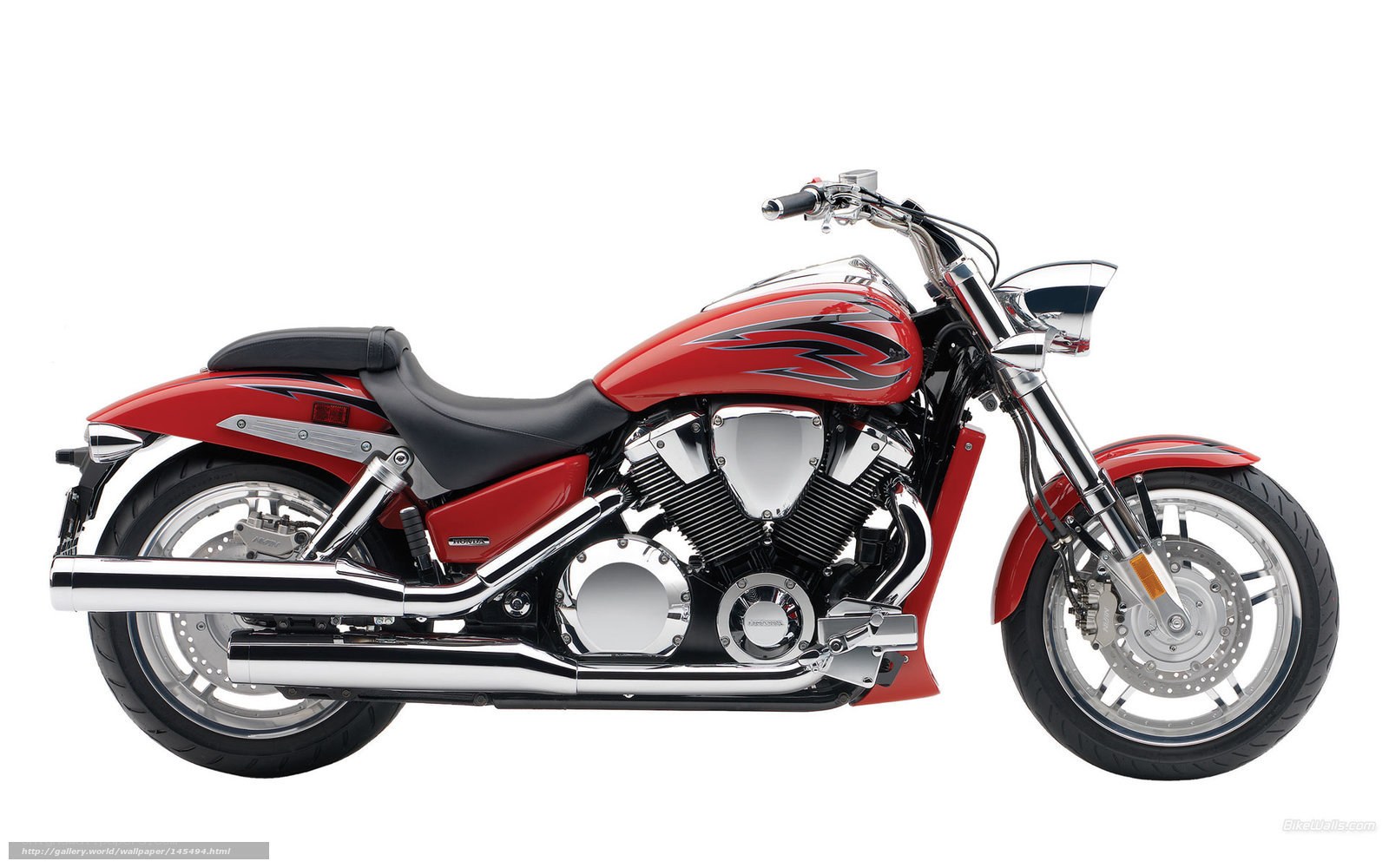 red cruiser motorcycle