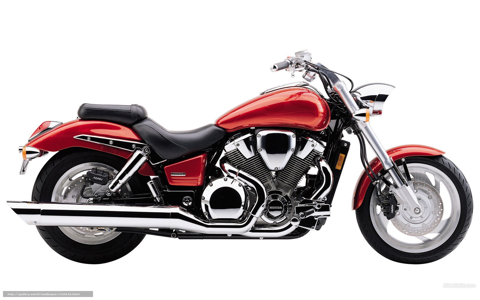 Red cruiser motorcycle