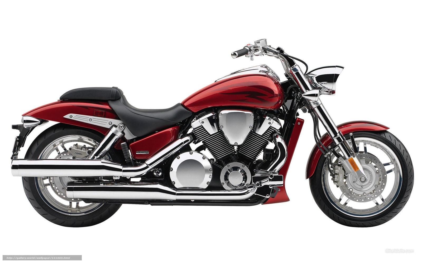 red cruiser motorcycle