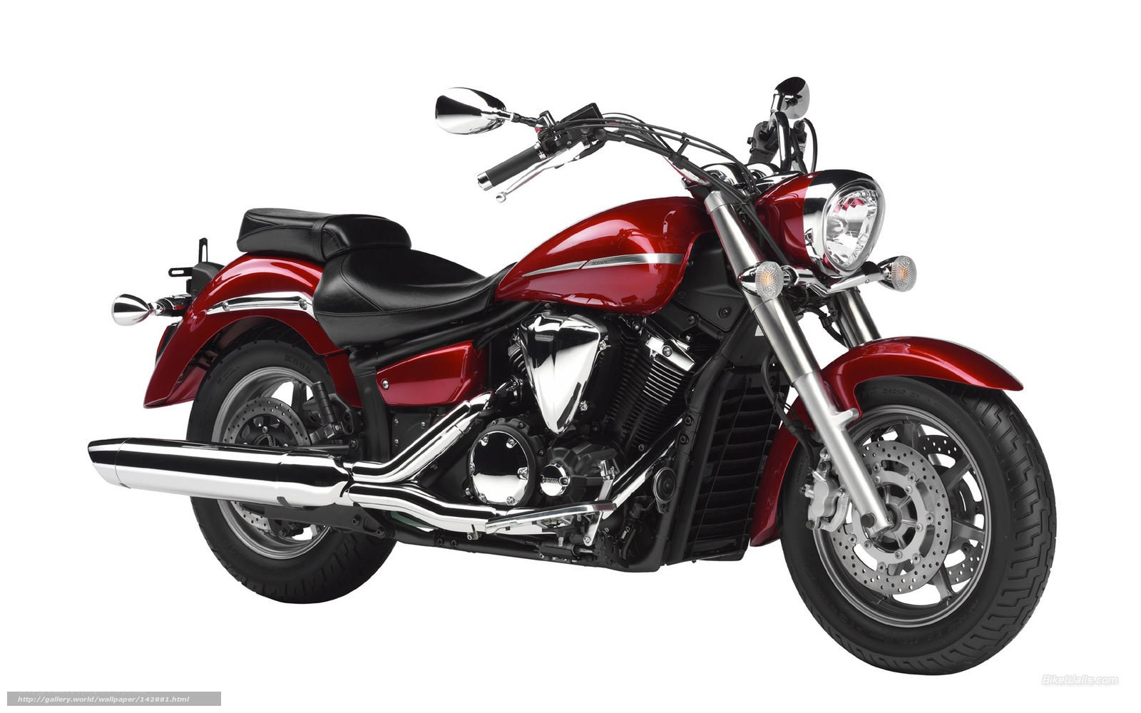 red cruiser motorcycle