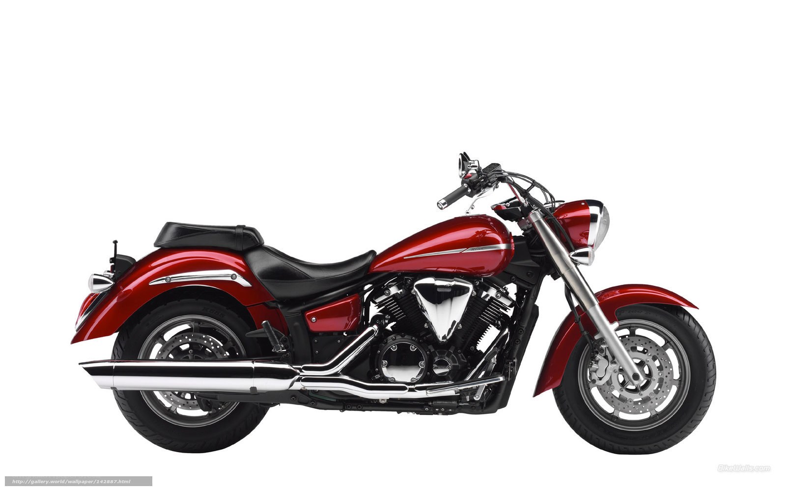 red cruiser motorcycle