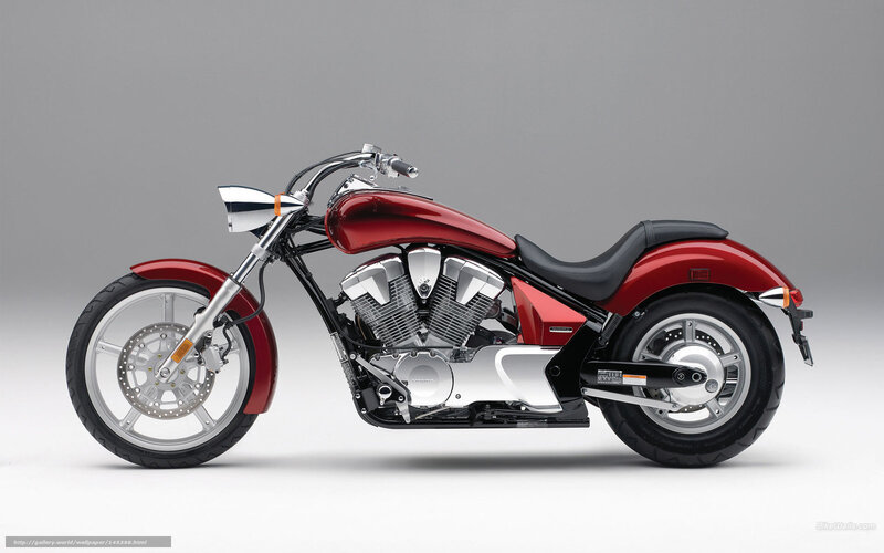 Red Cruiser Motorcycle — Neutral, Photograph, Engine