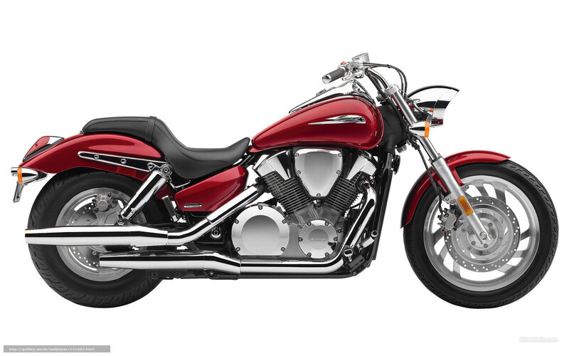 Red Cruiser Motorcycle — Neutral, Photograph