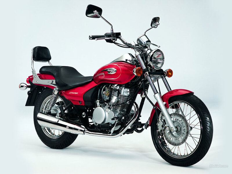 Red Cruiser Motorcycle — Neutral