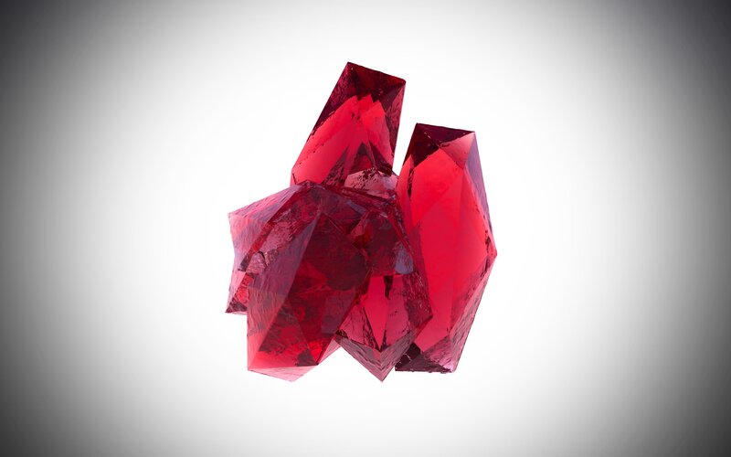 Red Crystal Cluster — Neutral