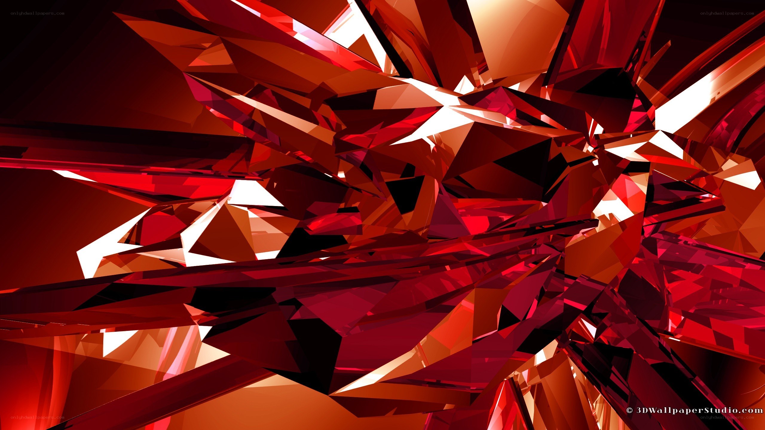 Red crystal explosion