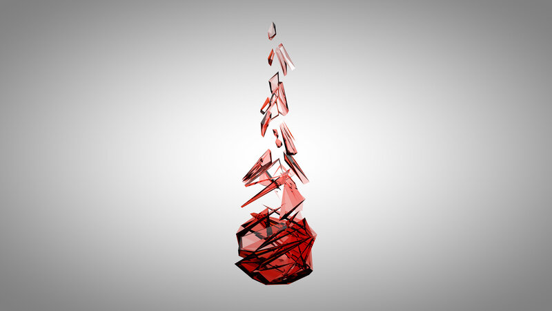 Red Crystalline Fragments