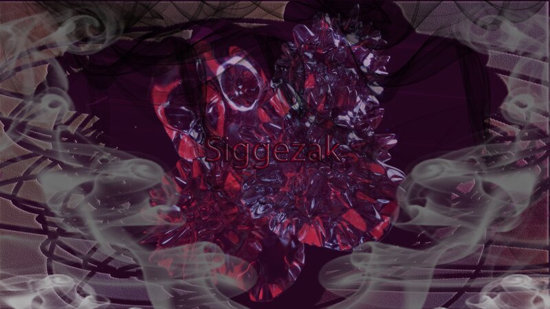 Red Crystalline Structure — Purple