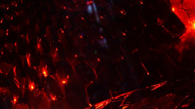 red crystalline structure