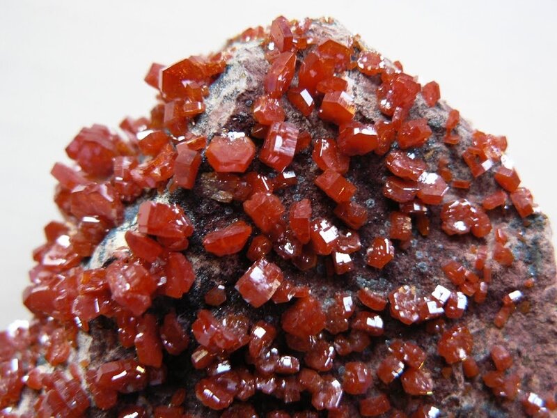 Red Crystals on Rock — Neutral, Photograph