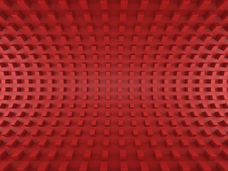 Red Cube Grid Pattern