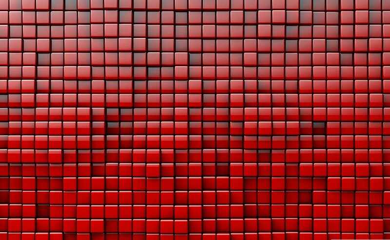 Red Cubes in Grid