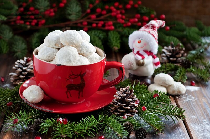 Red Cup with Cookies