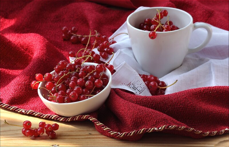 Red Currants in Bowls