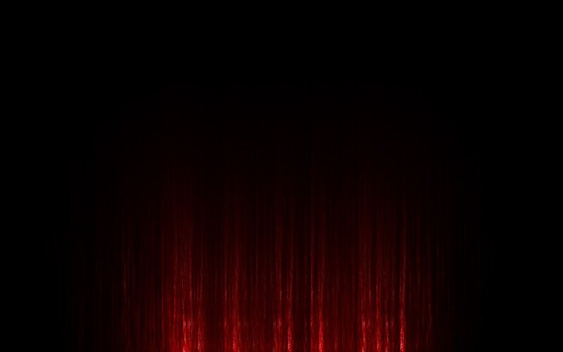 Red Curtain in Darkness