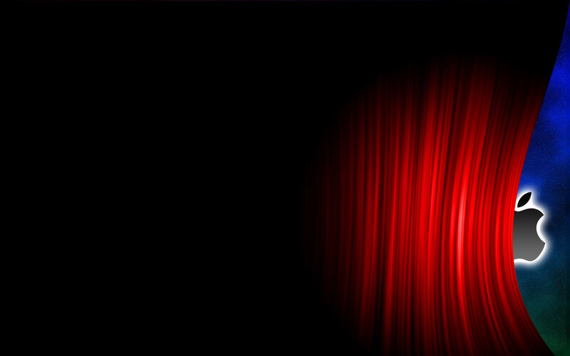Red Curtain Revealing Logo