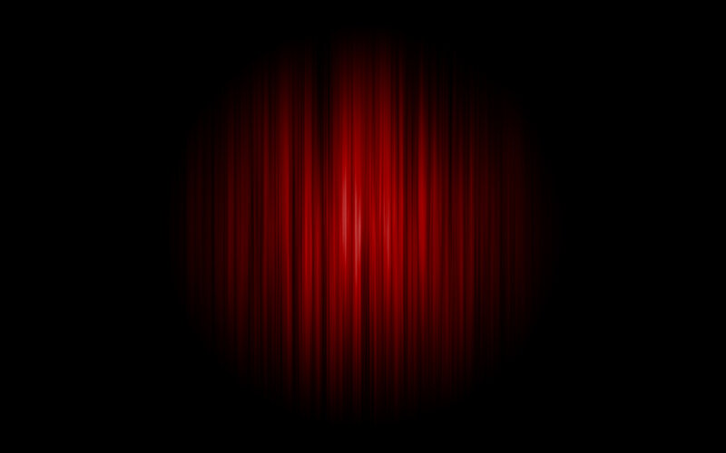 red curtain spotlight