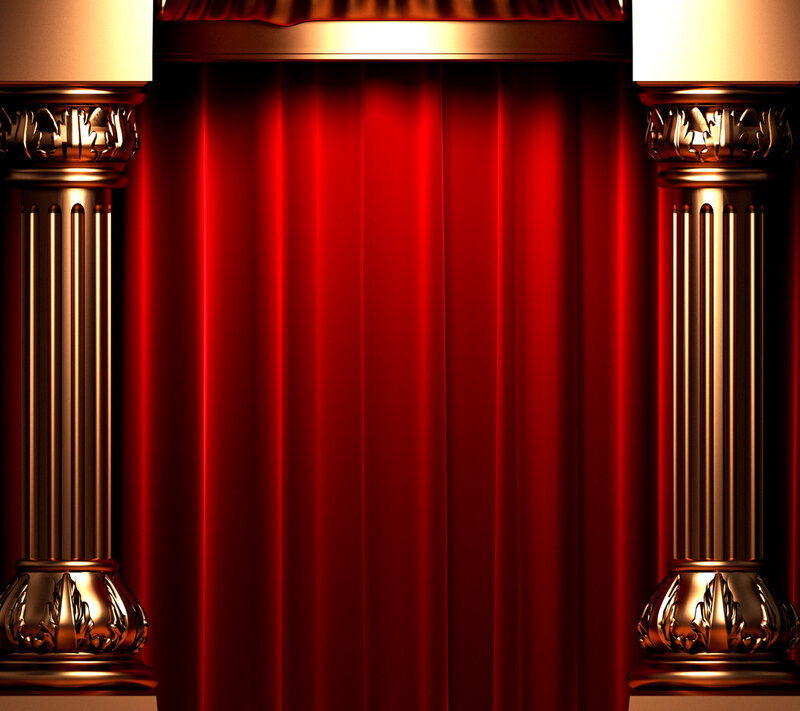 Red Curtain Stage