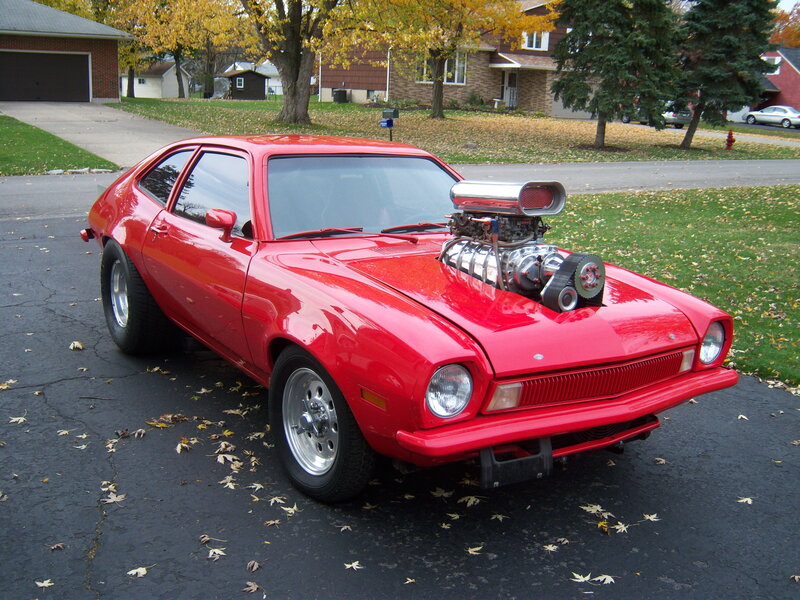 Red Custom Car — Calm, Autumn, Photograph, Engine