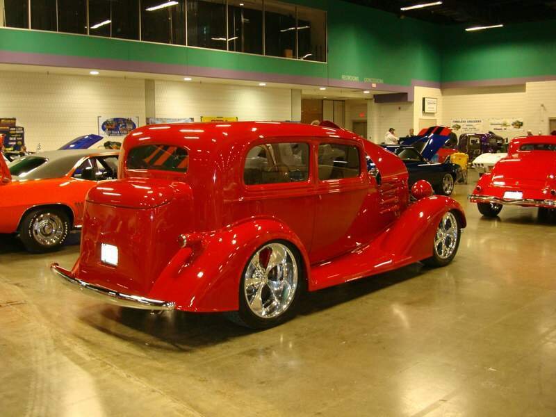 Red Custom Car — Calm, Photograph