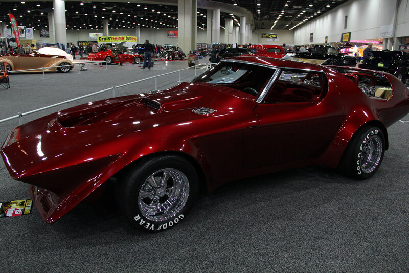 Red Custom Car — Showcase, Photograph, Car Show
