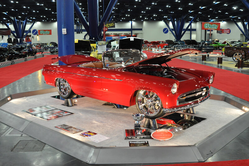 Red Custom Car — Showcase, Photograph, Car Show, Trophy