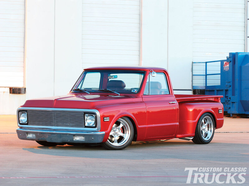 Red Custom Classic Truck
