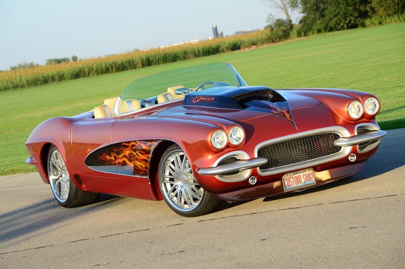 Red Custom Convertible Car — Serene