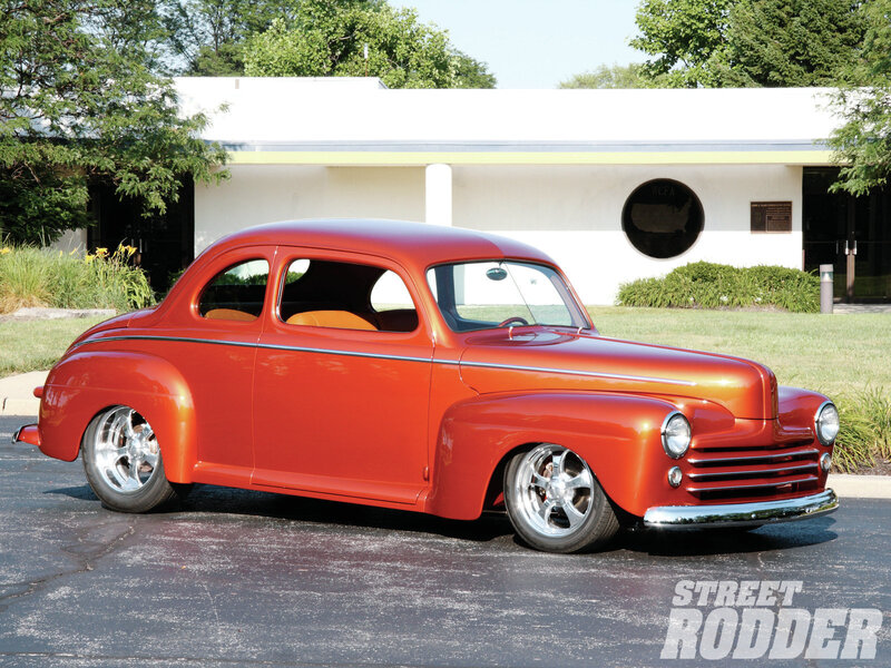 Red Custom Coupe — Calm, Afternoon