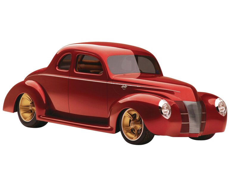 Red Custom Coupe Car — Showcase