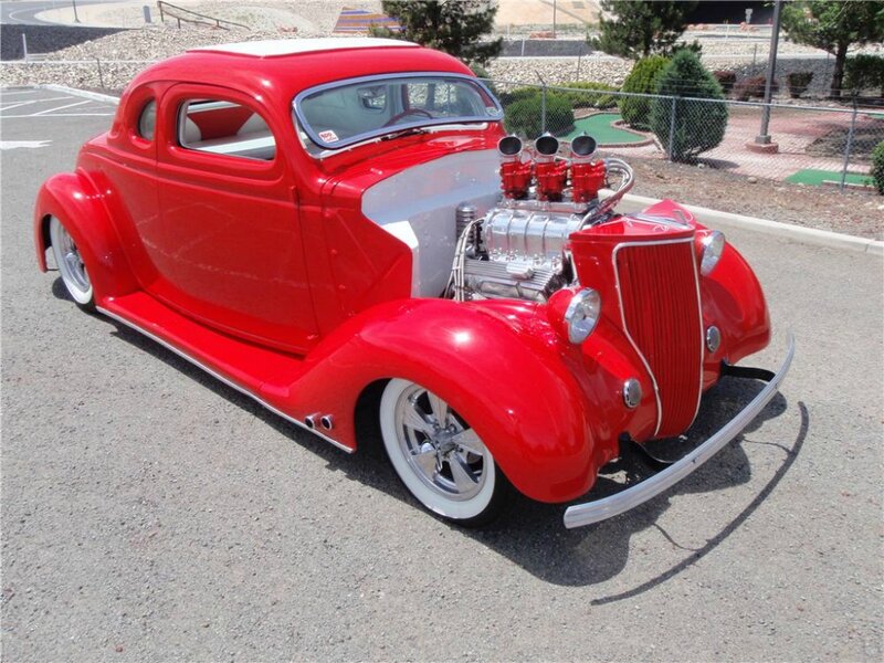 Red Custom Hot Rod — Bright