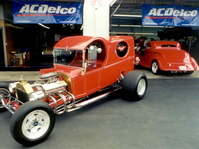 Red Custom Hot Rod — Industrial