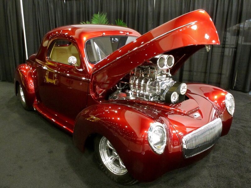 Red Custom Hot Rod — Showcase, Photograph, Open Hood