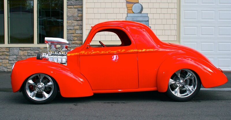 Red Custom Hot Rod — Showcase