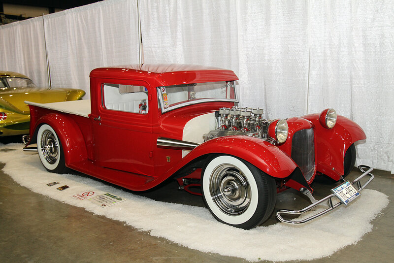 Red Custom Hot Rod Truck — Showroom