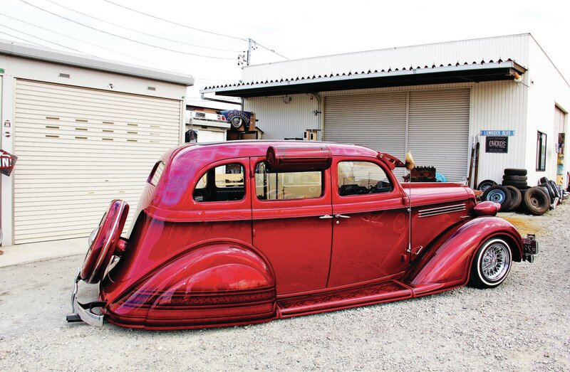 Red Custom Lowrider Car — Calm