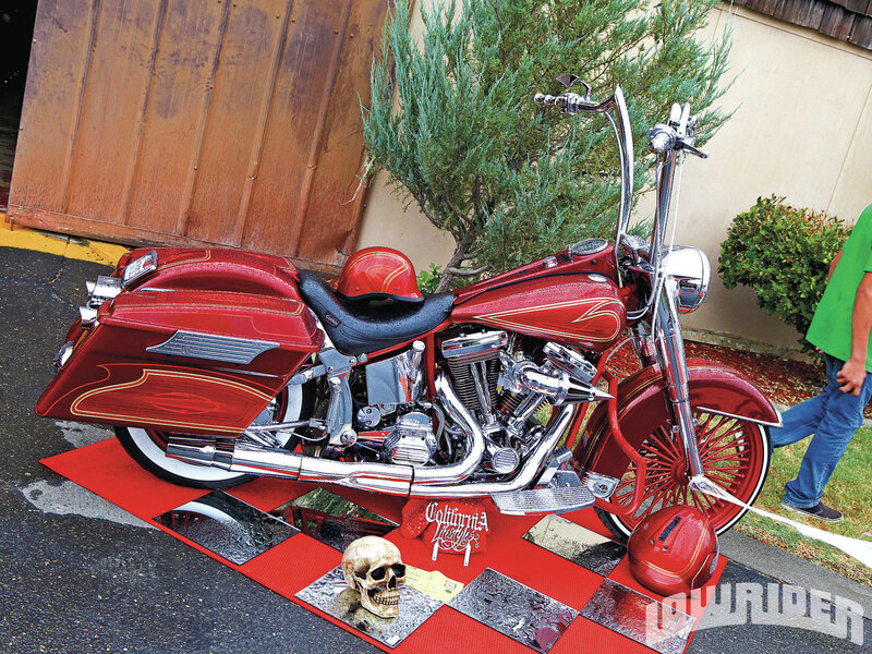 Red Custom Motorcycle — Showcase, Afternoon