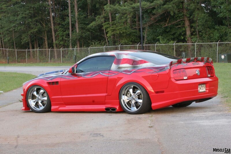 Red Custom Mustang