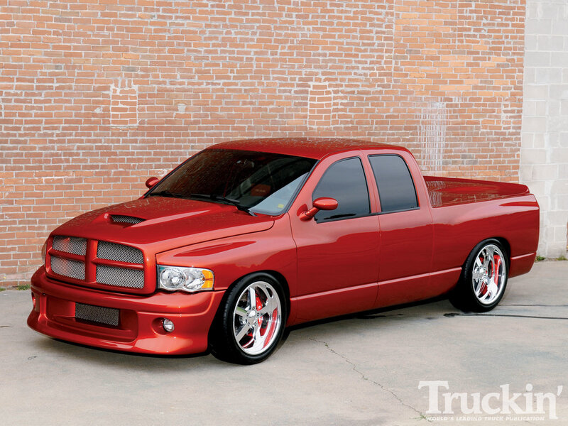 Red Custom Pickup Truck — Neutral